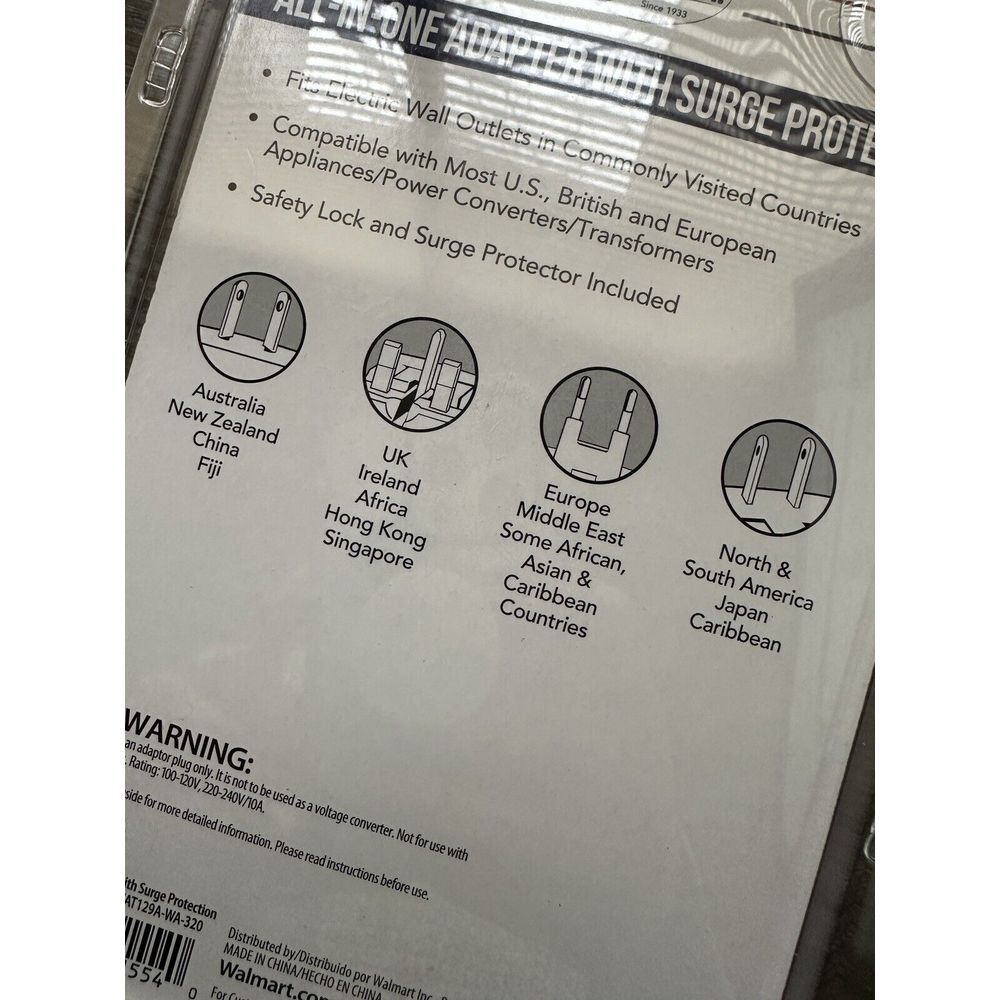 AMERICAN TOURISTER All In One Adapter Plug Surge Protection - Picture 4 of 6